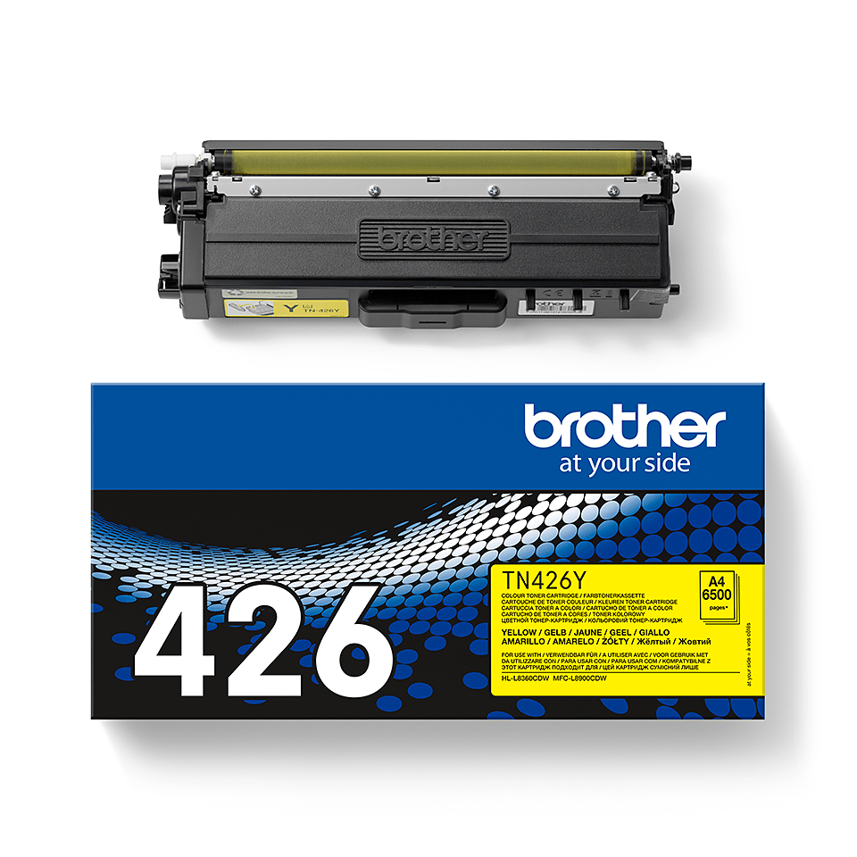 Original Brother TN426Y super høykapasitet toner – gul 3
